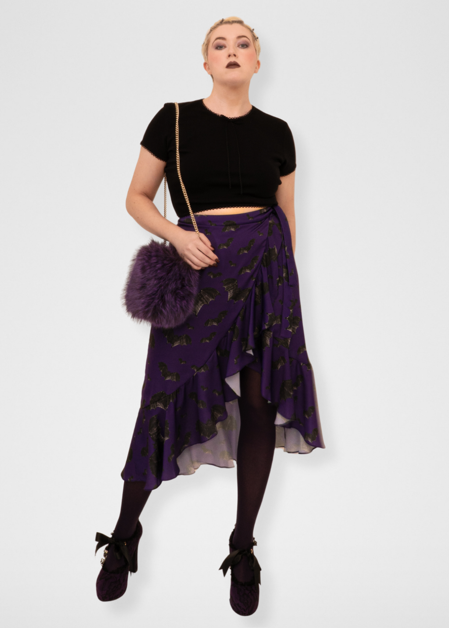 Vintage Chain Faux Fur Clutch - Limited