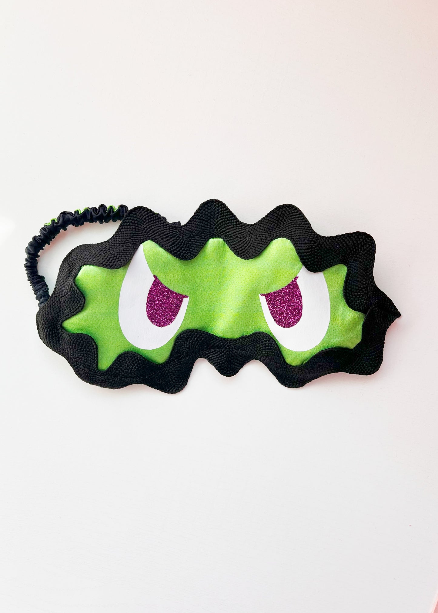 The Sleepy Monster Eye Mask - Neon Green Silk