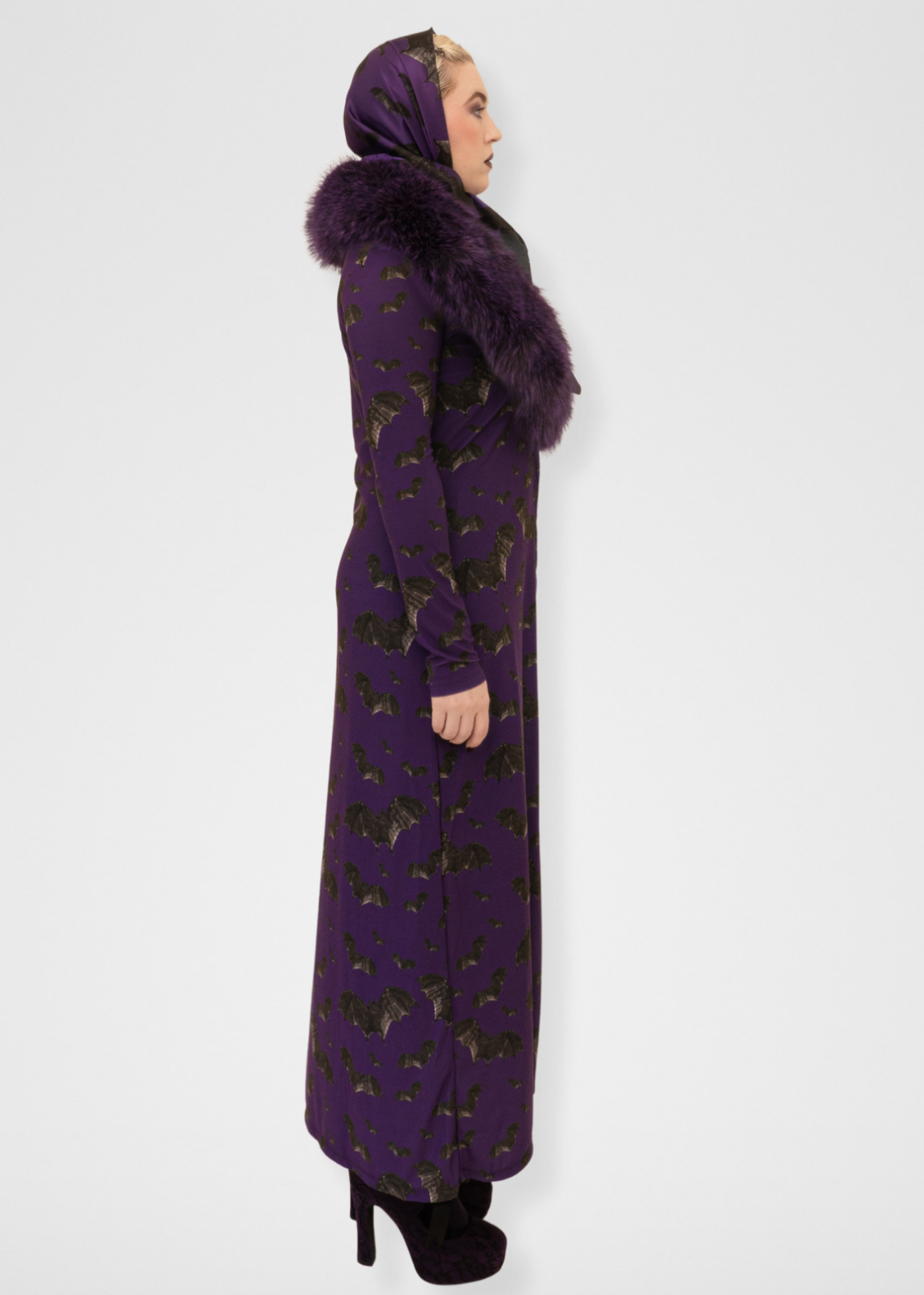 Going Batty Silk Satin Square Scarf - 36"x 36" Limited Edition Online Only