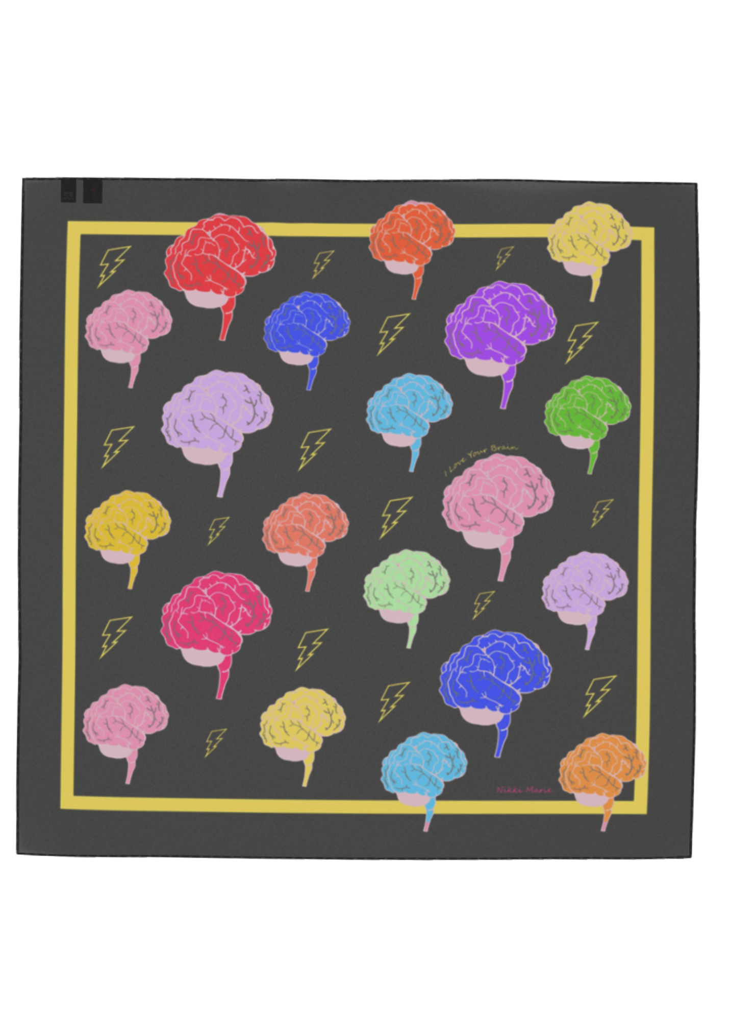 I Love Your Brain Sheer Silk Georgette Scarf