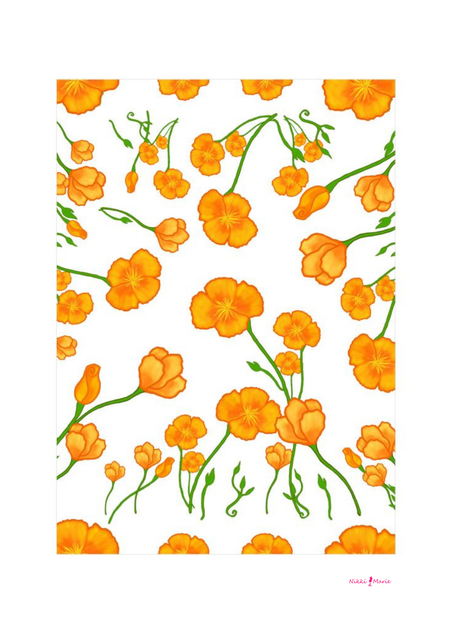 California Poppies Art Print