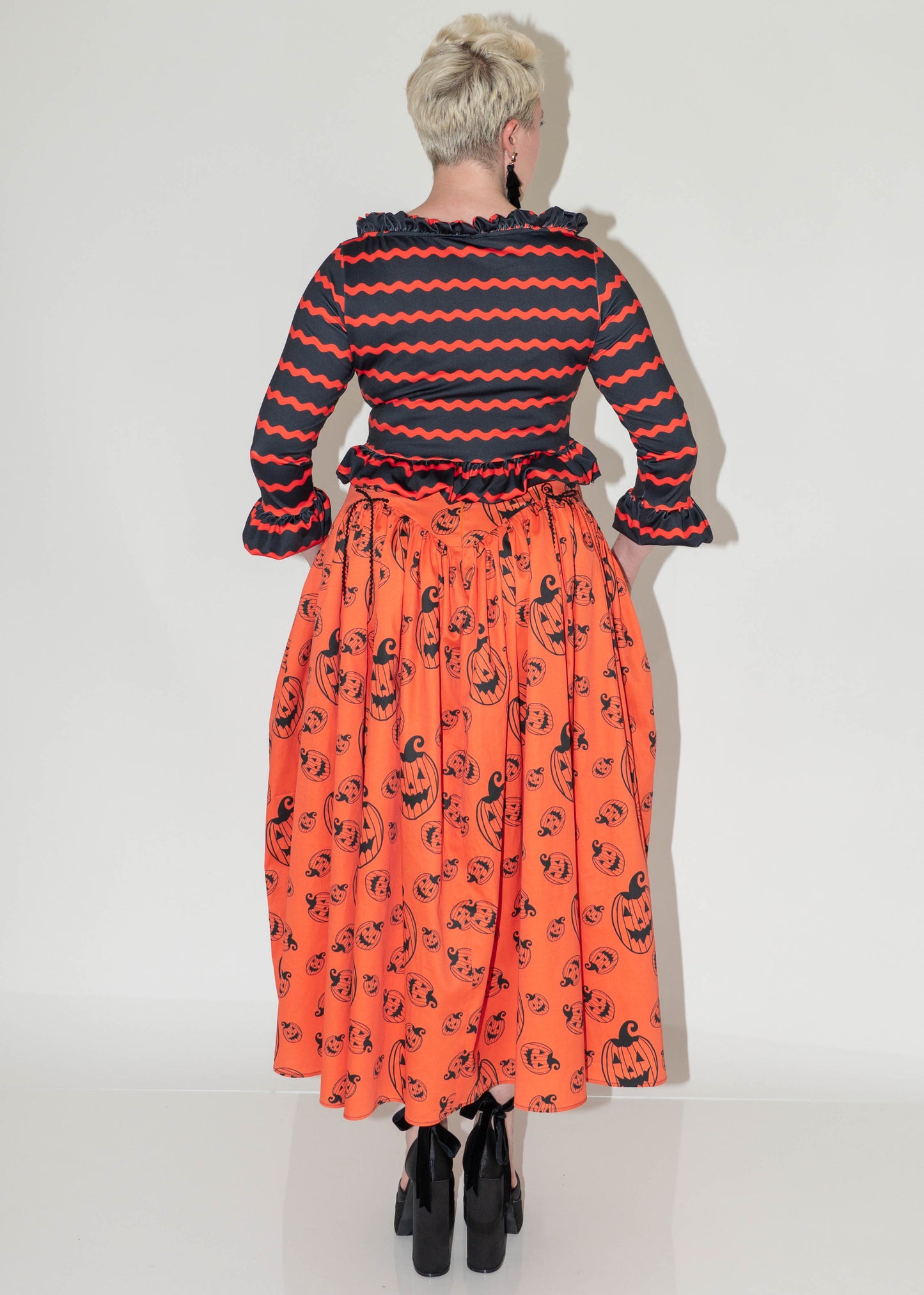 The Alice Gown Skirt - Pumpkin Print