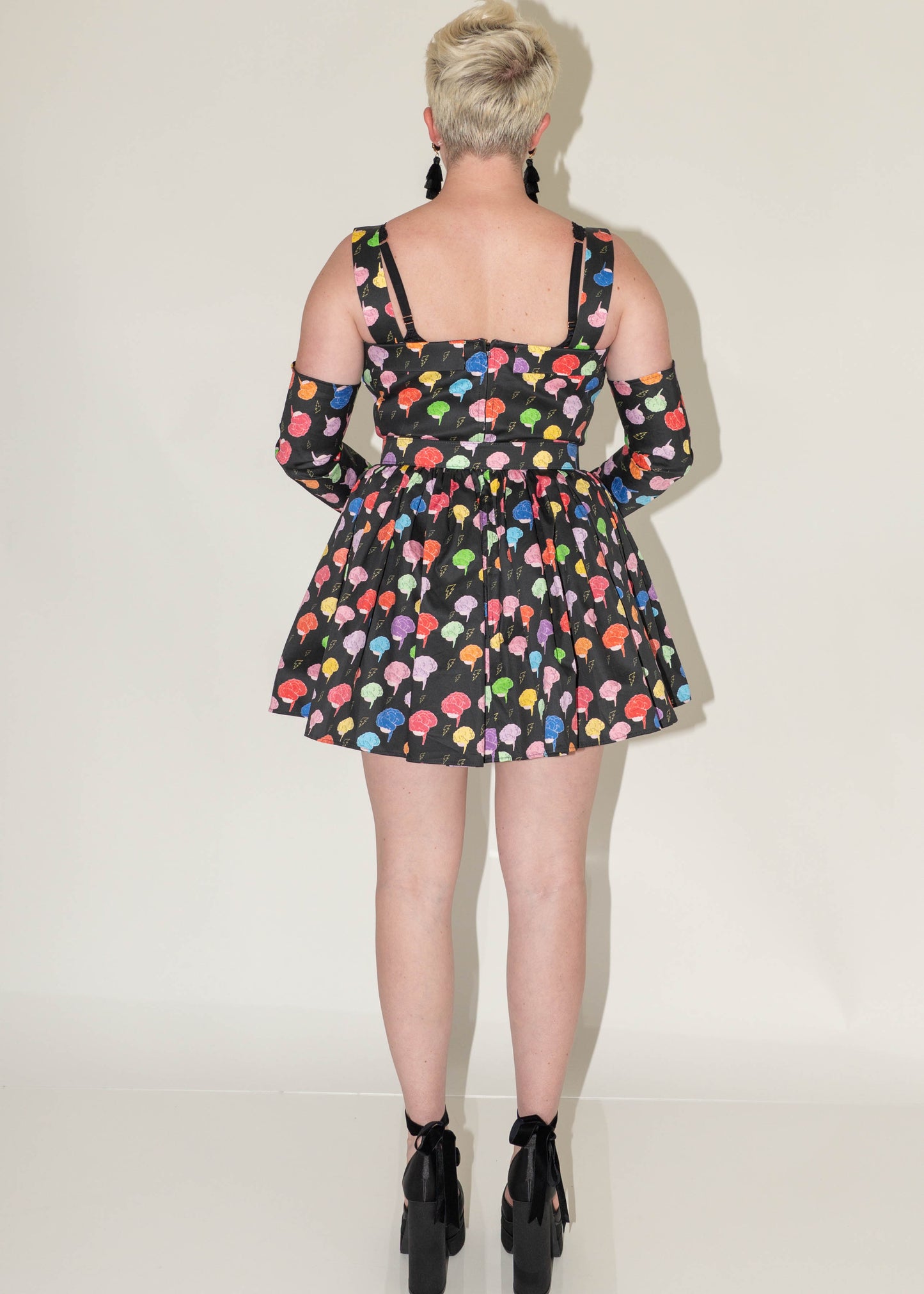 The Marilyn Dress - I Love Your Brain Print