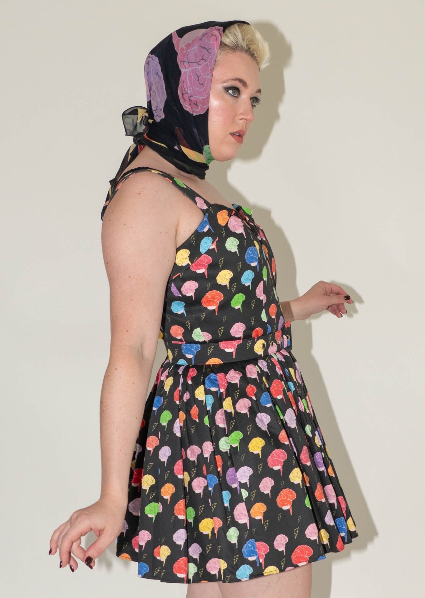 I Love Your Brain Silk Chiffon Scarf