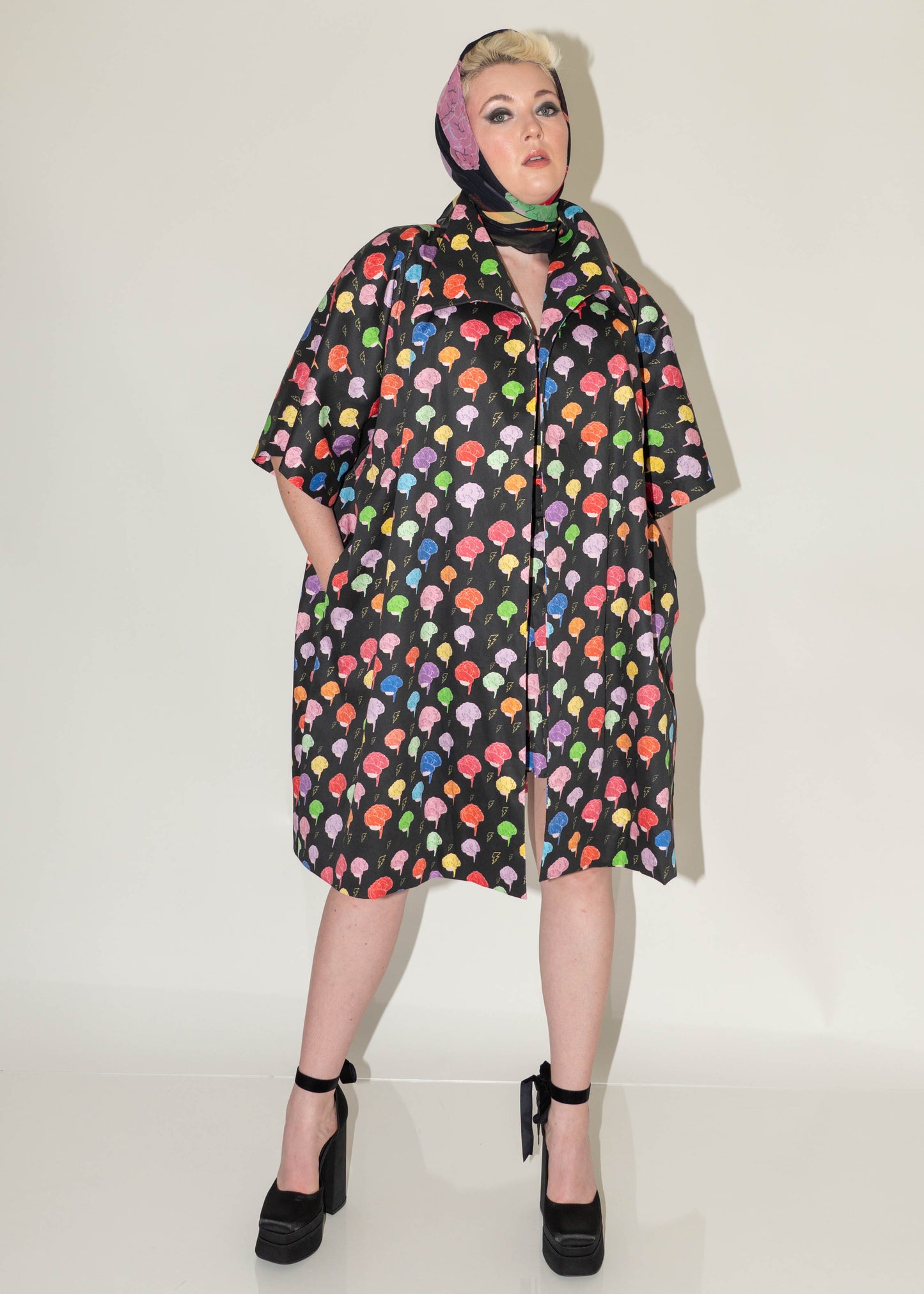 I Love Your Brain Silk Chiffon Scarf