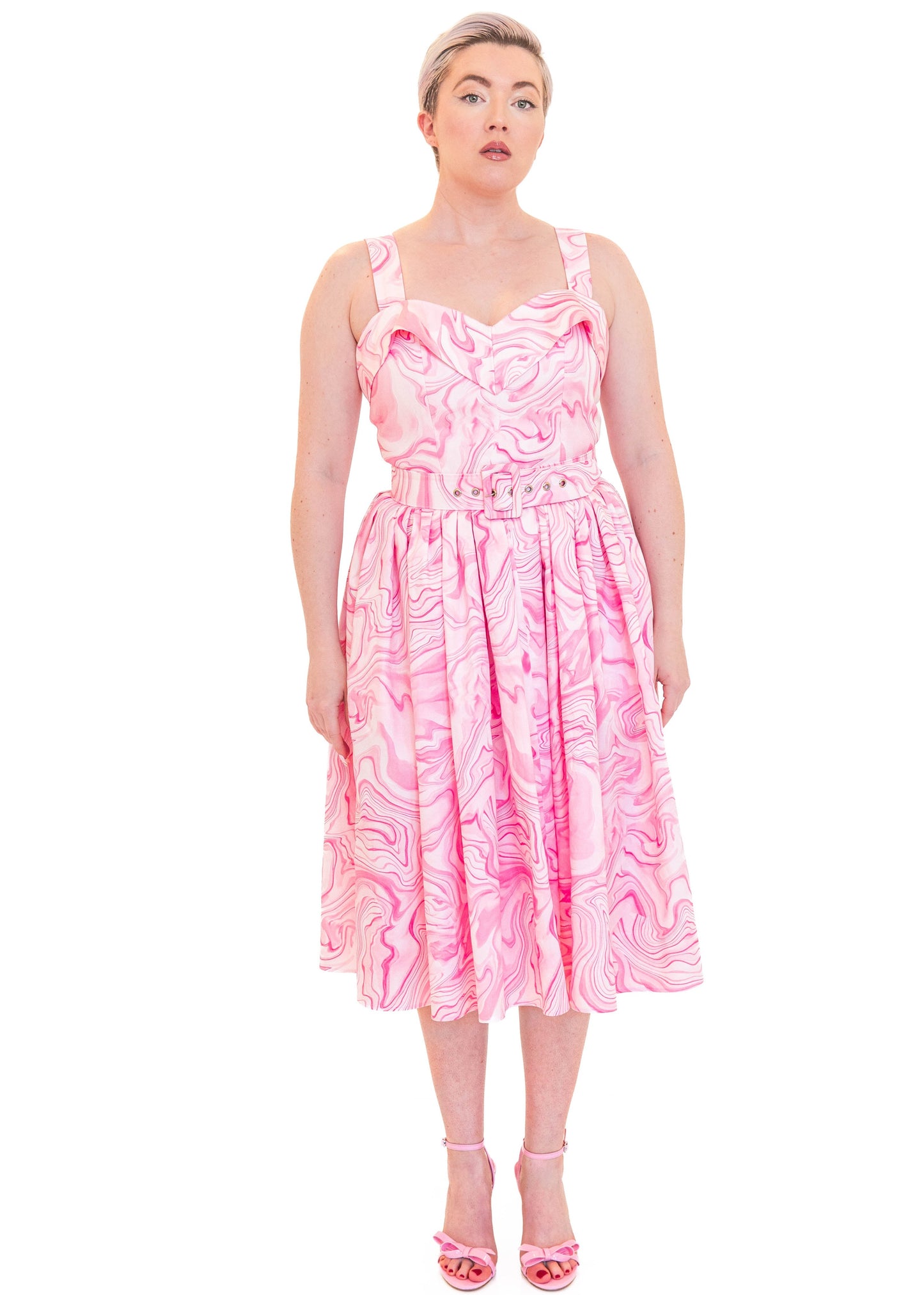 The Rose Quartz Geode Dress - Pink