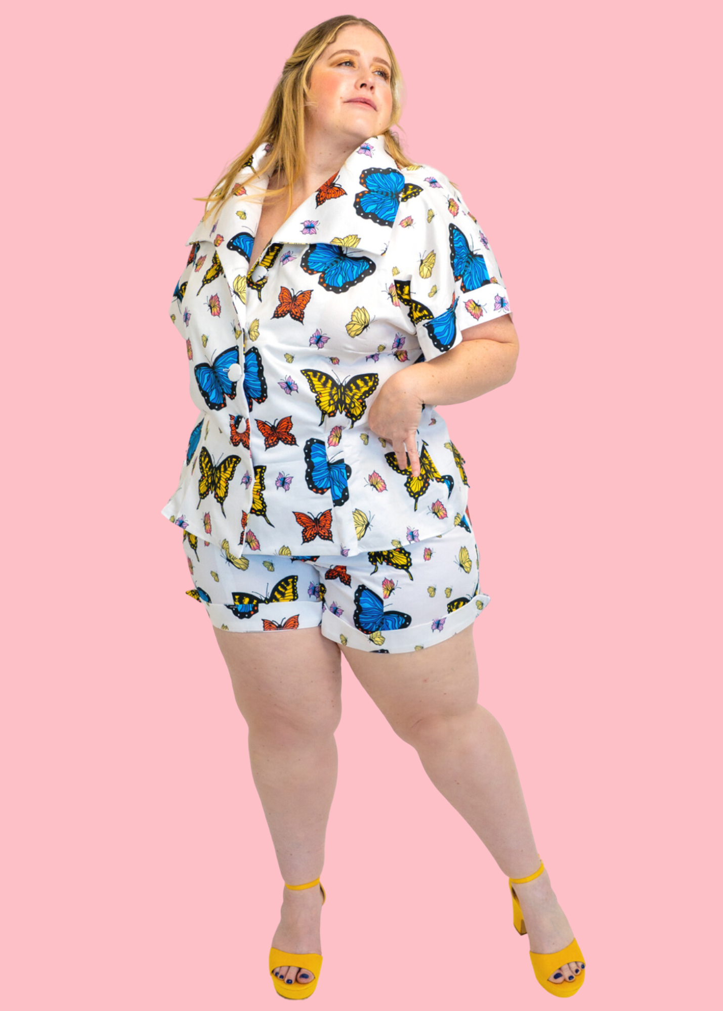 The Lucille Playsuit - Butterflies Print