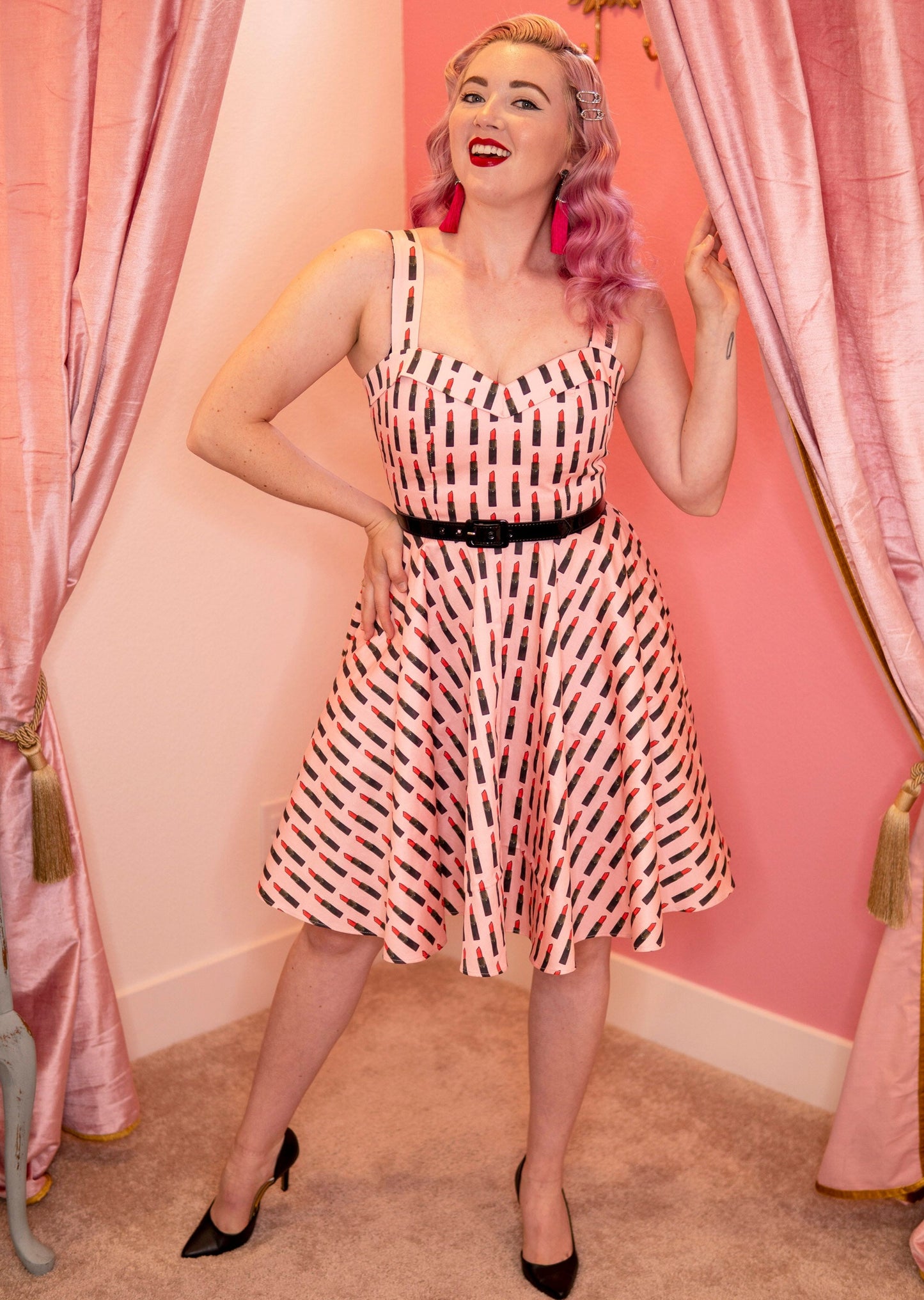 The Marilyn Full Circle Dress - Weapon Of Choice Print