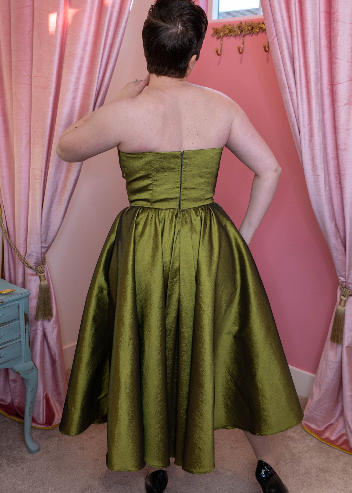 Agatha Dress Olive Green