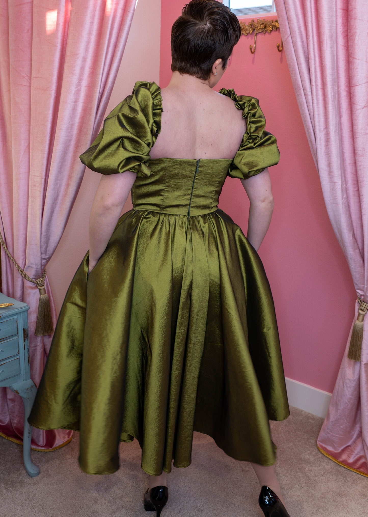 Agatha Dress Olive Green