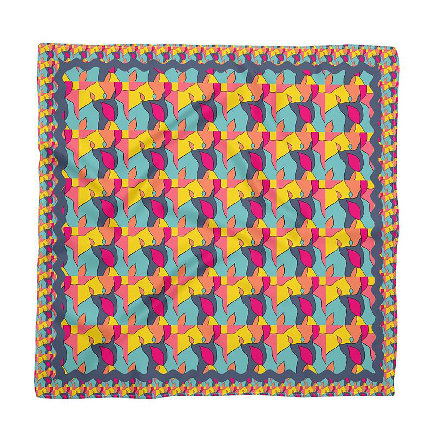 The Stained Glass Trip Silk Charmeuse Scarf