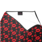 SAMPLE Filakia Kisses Print - Scuba Knit Knee Length Skirt - Black Size 3X