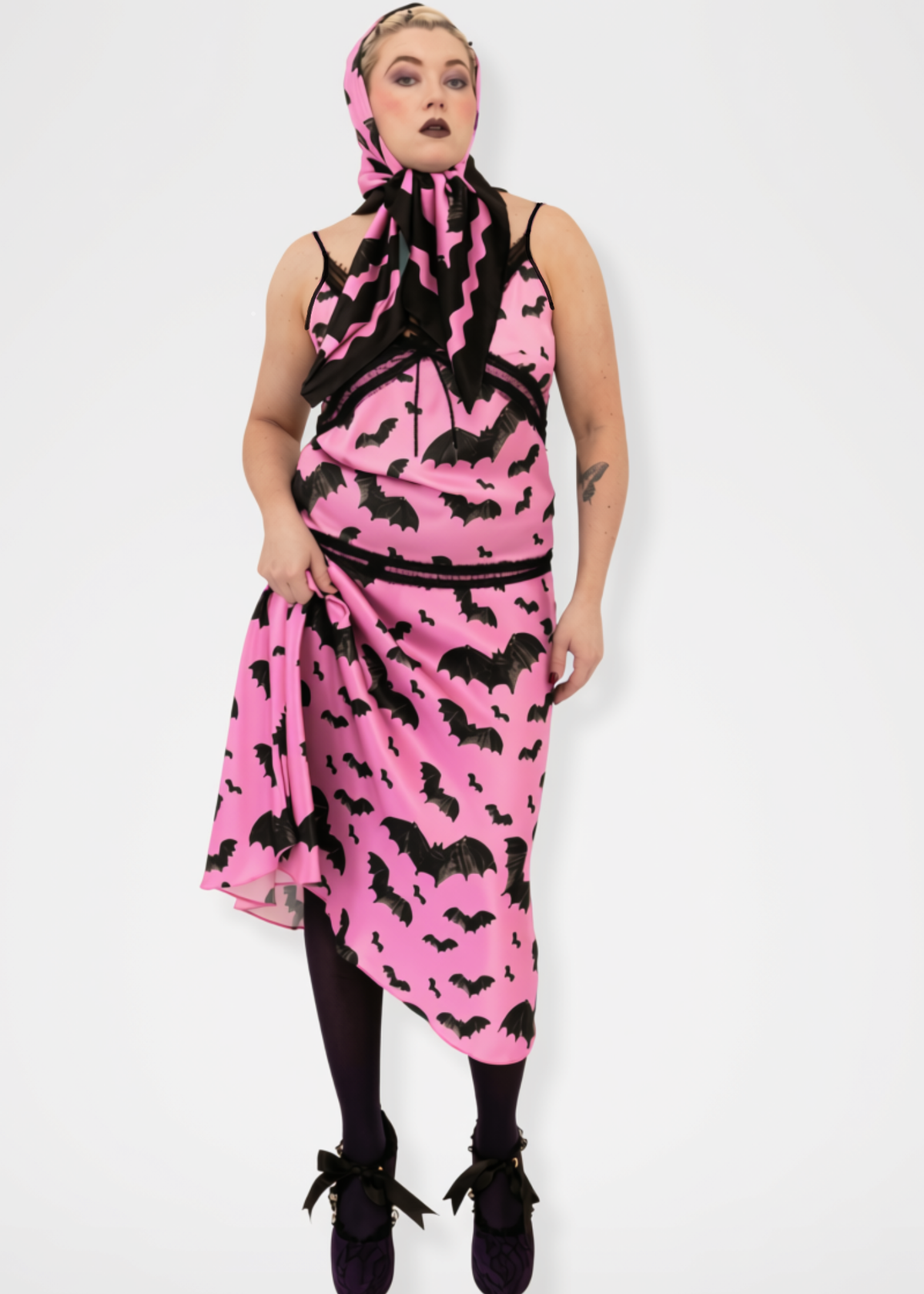 Bats Silk Camisole - Pink