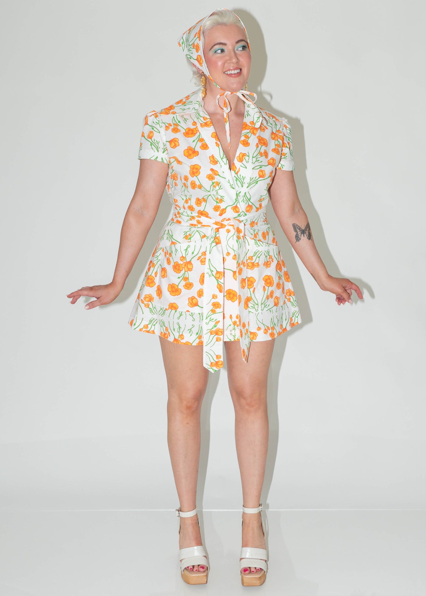 The Mad California Poppies Playsuit