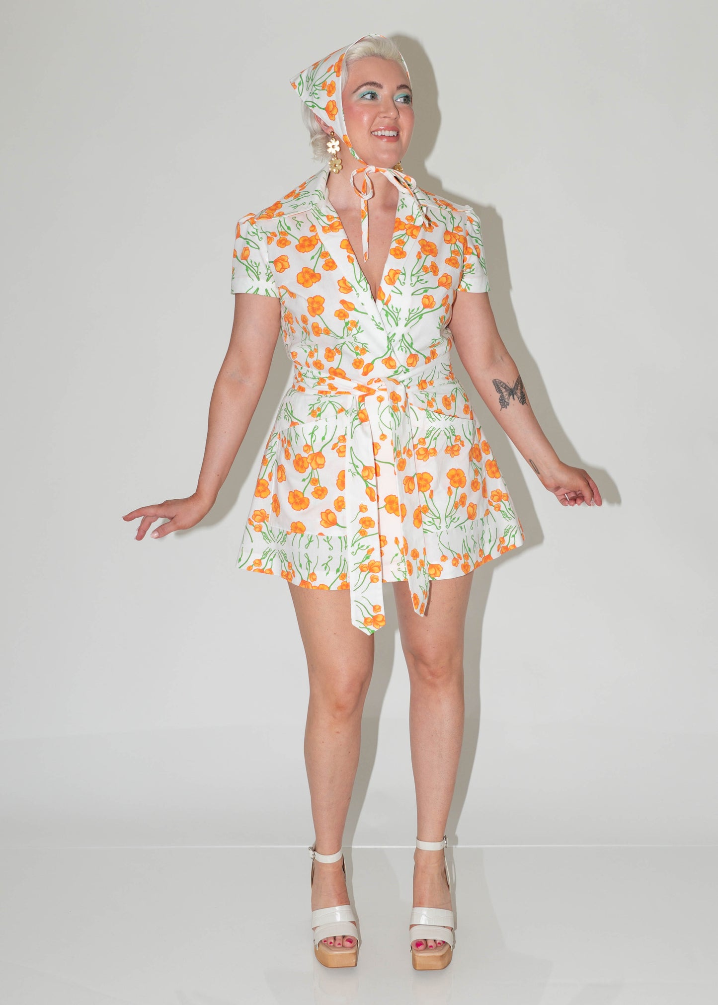 The Mad California Poppies Playsuit