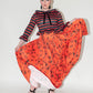 The Alice Gown Skirt - Pumpkin Print