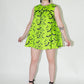 Not Your Babydoll Set - Batty Neon Green Print