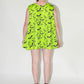 Not Your Babydoll Set - Batty Neon Green Print