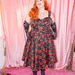 SAMPLE The Marilyn Full Circle Dress - Filakia Kisses Print - Black & Red Size 3X