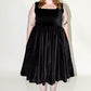 The Viv Dress - Black Luxe Velveteen