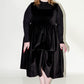 The Viv Dress - Black Luxe Velveteen