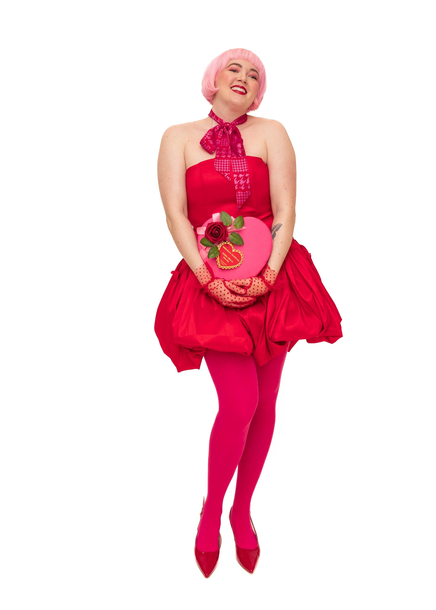 Agapi Dress Red Silk Taffeta