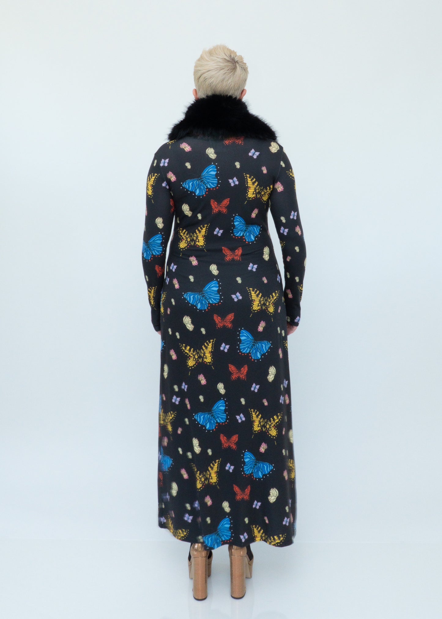 Butterflies Duster Cardigan - Black