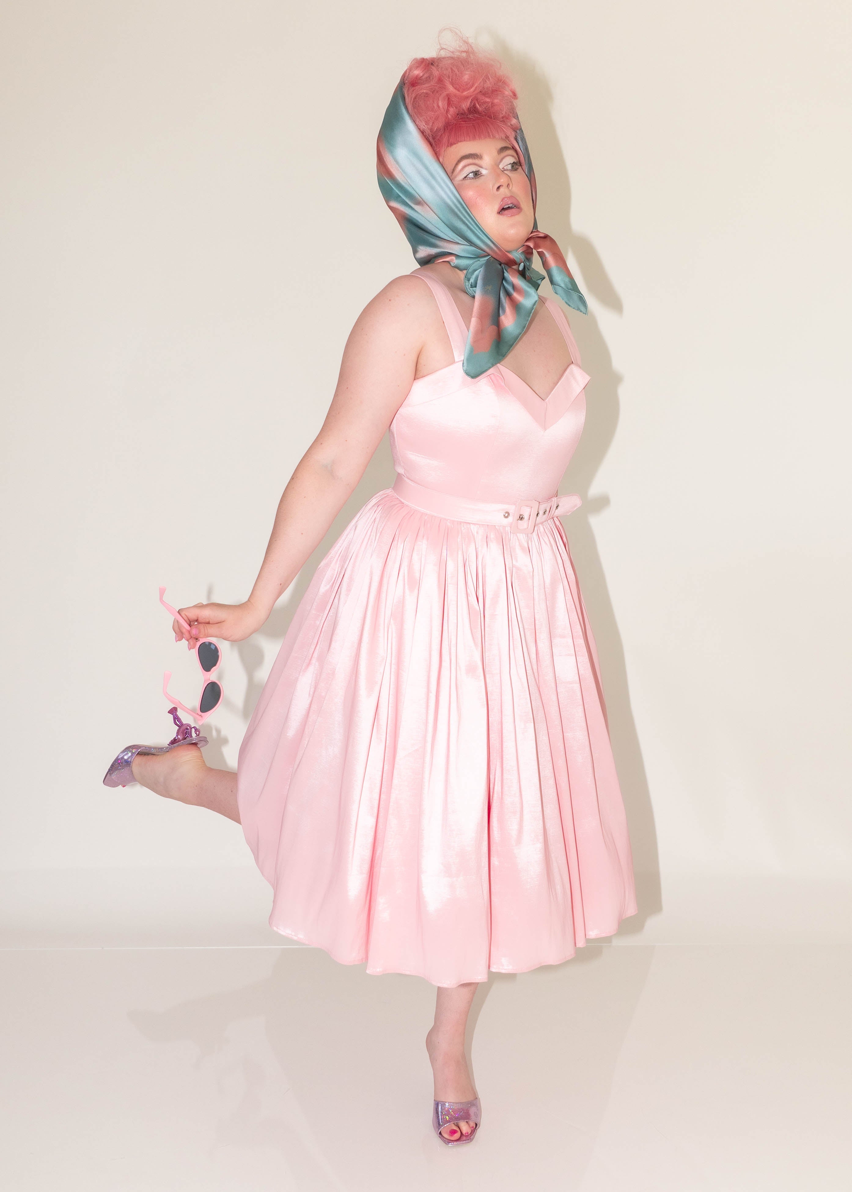 Pink Marie The Pink Cotton Candy Clouds Silk Charmeuse Scarf – Nikki Marie Apparel