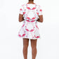 Scuba Knit Mini Skirt - Let's Flamingle Flamingos Print