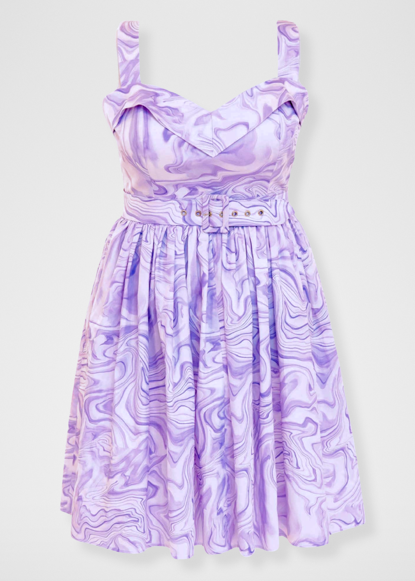 The Amethyst Geode Dress - Lavender