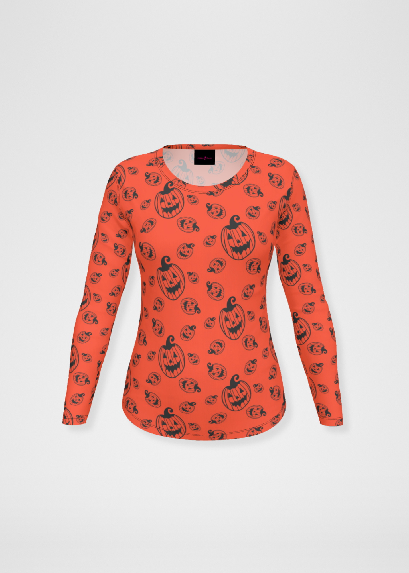 Pumpkin Queen Print Long Sleeve Tee