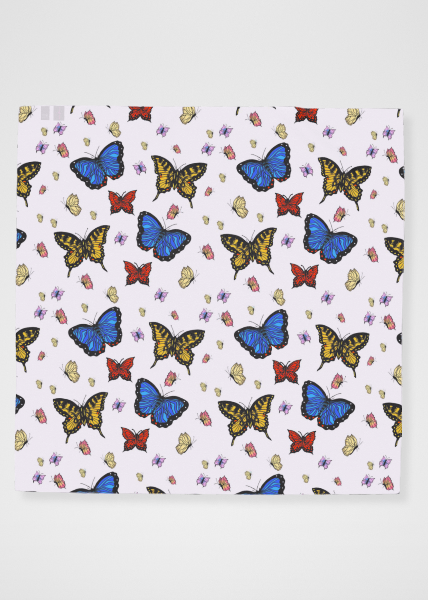 Butterflies Sheer Silk Georgette Scarf