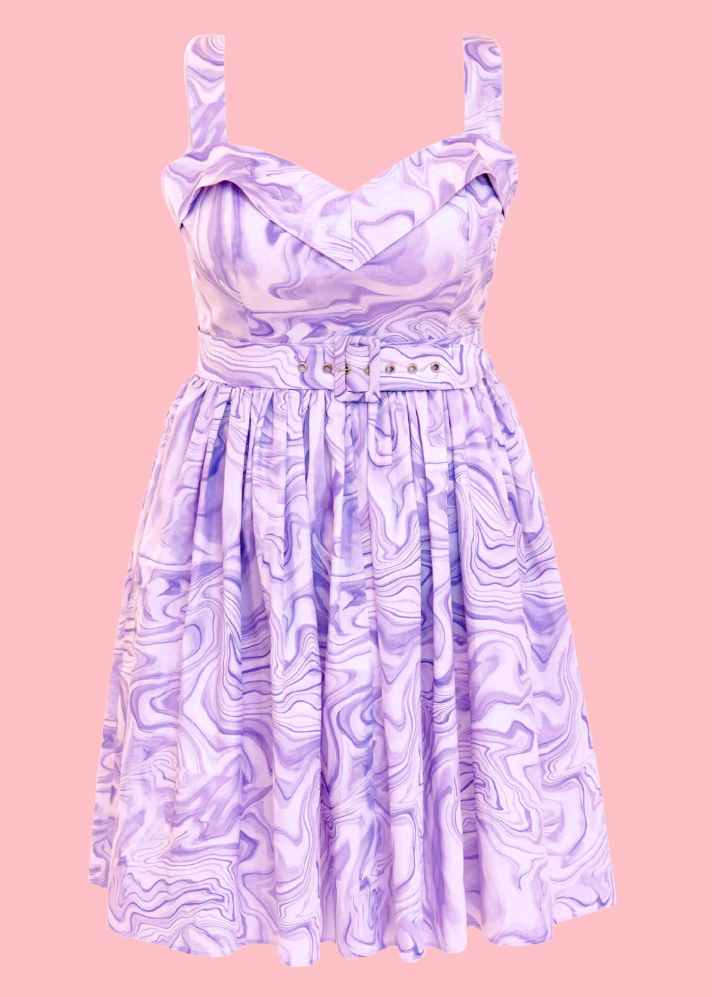 The Amethyst Geode Dress - Lavender