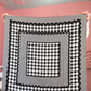 The Mad Houndstooth Silk Charmeuse Scarf