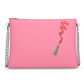 My Weapon Of Choice Lipstick Print - Crossbody Bag - Pink