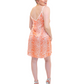 #14 Coral Leopard Print Silk Slip Mini Dress - MEDIUM