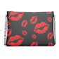 Filakia Kisses Print - Crossbody Bag - Black