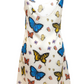 #12 Butterflies Print Silk Slip Mini Dress - White