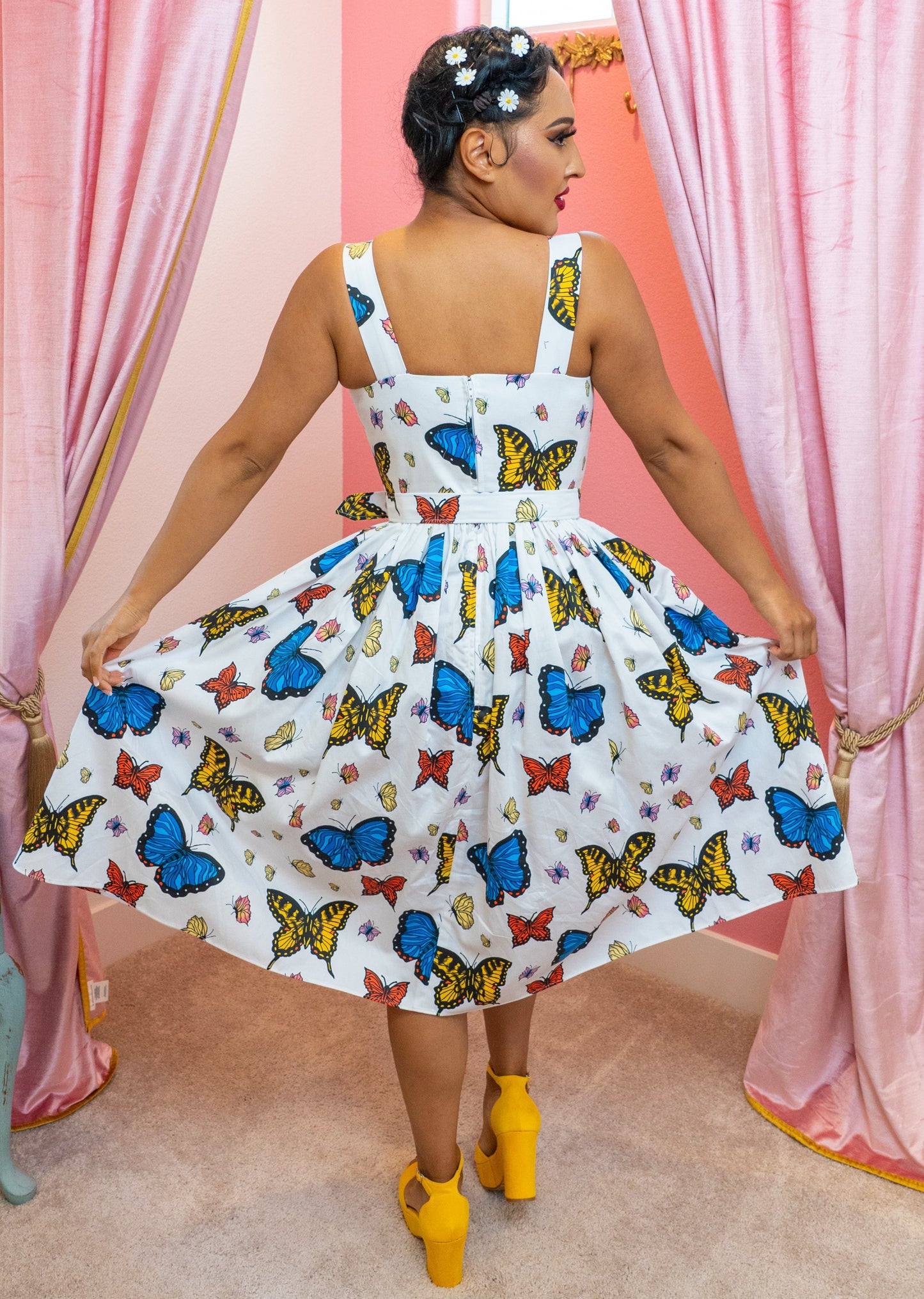 The Zelda Dress - Butterflies Print