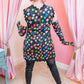 The Ric Rac Shift Dress - I Love Your Brain Print