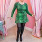 Neon Green Leopard Print Long Sleeve Tee