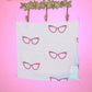 Frenchie Cat Eye Silk Crepe De Chine Scarf 18"x18"