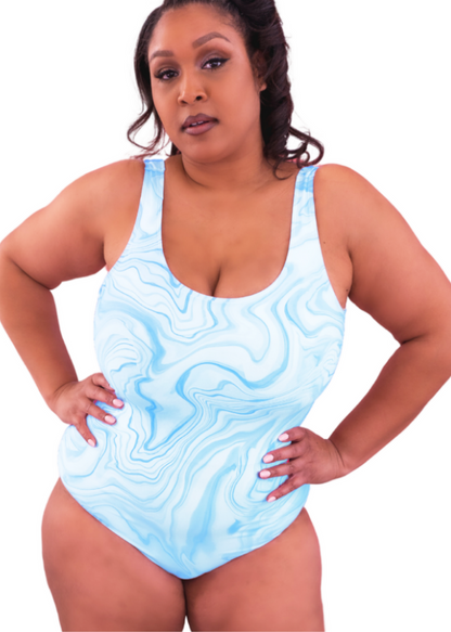 #7 The Aqua Aura Geode Swimsuit - XLARGE