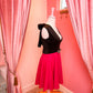 The cocktail hour dress Hot Pink & Black Sample Small/Medium